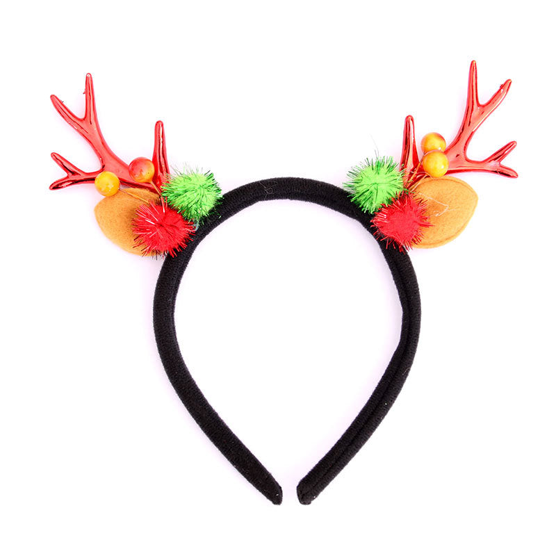 Festive Holiday Antler Headband Bowlift