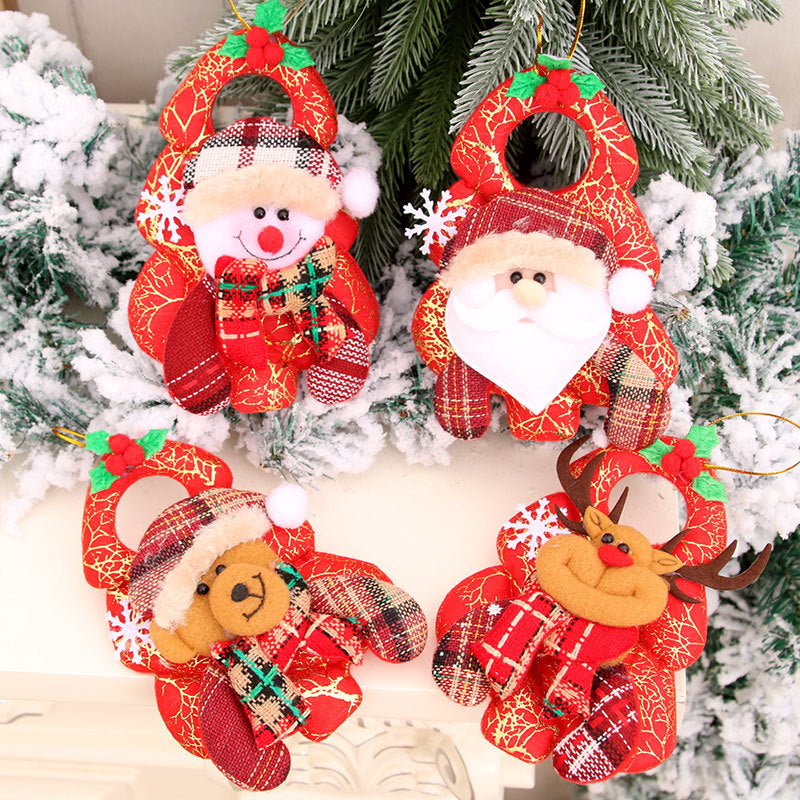 Plush Santa Character Hanging Ornament Bowlift