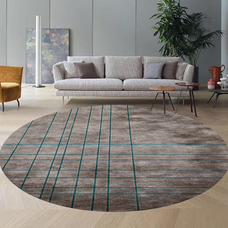 BowLift | Colorful checkered rug Polyester Modern rug Washable Non-slip Pet-friendly area rug for the living room