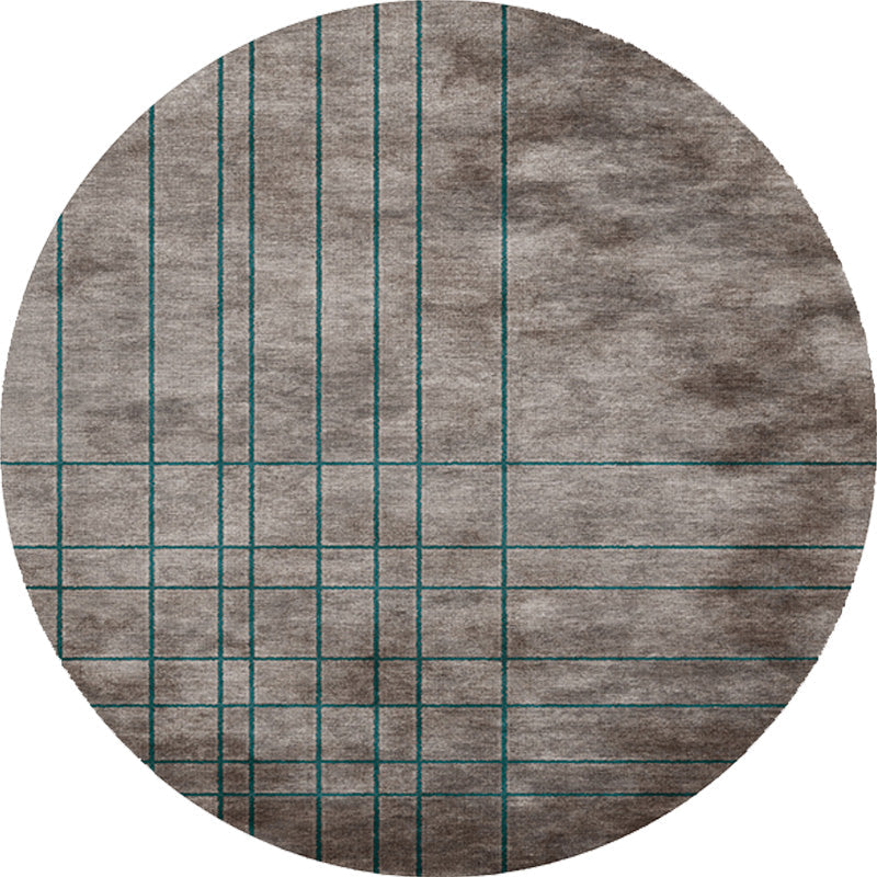 BowLift | Colorful checkered rug Polyester Modern rug Washable Non-slip Pet-friendly area rug for the living room