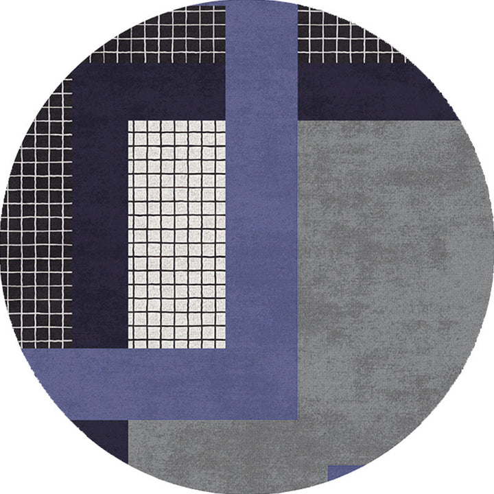 BowLift | Colorful checkered rug Polyester Modern rug Washable Non-slip Pet-friendly area rug for the living room