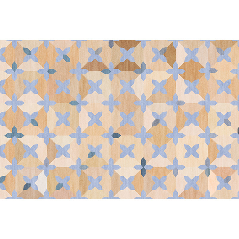 BowLift | Simple Multicolor Modernist Carpet Polyester Geometric and Checkered Pattern Carpet Washable Pet-Friendly Non-Slip Carpet for the Living Room