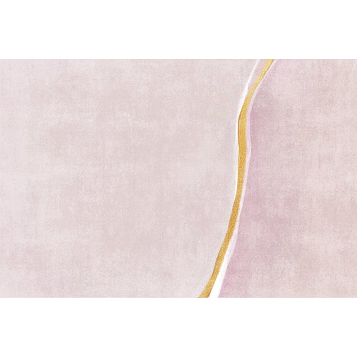 Contemporary Color Block Rug Pink Polyester Rug Non-Slip Back Washable Pet-Friendly Rug for Home | Bowlift