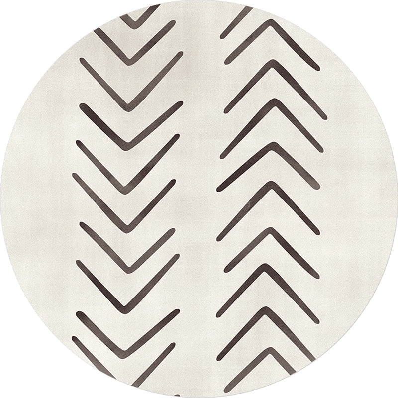 BowLift | Geometric and striped pattern carpet polyester modern carpet washable non-slip pet-friendly carpet for the living room