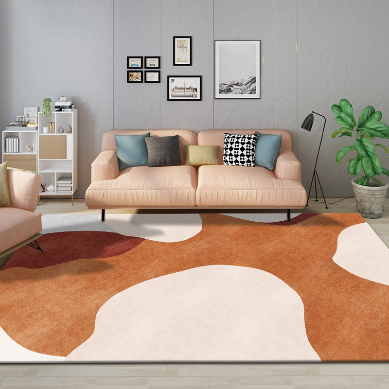 Funky Multicolor Modernist Carpet Polyester Colorbox Carpet Washable Pet-friendly Non-slip Carpet for the Living Room | Bowlift