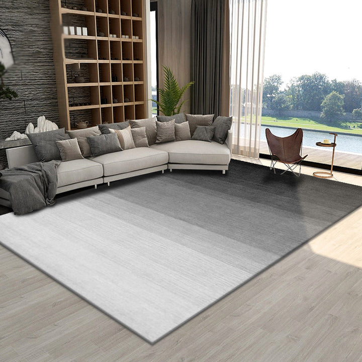 Unique multicolored modernist carpet polyester ombre pattern washable pet friendly non-slip carpet for the living room | Bowlift