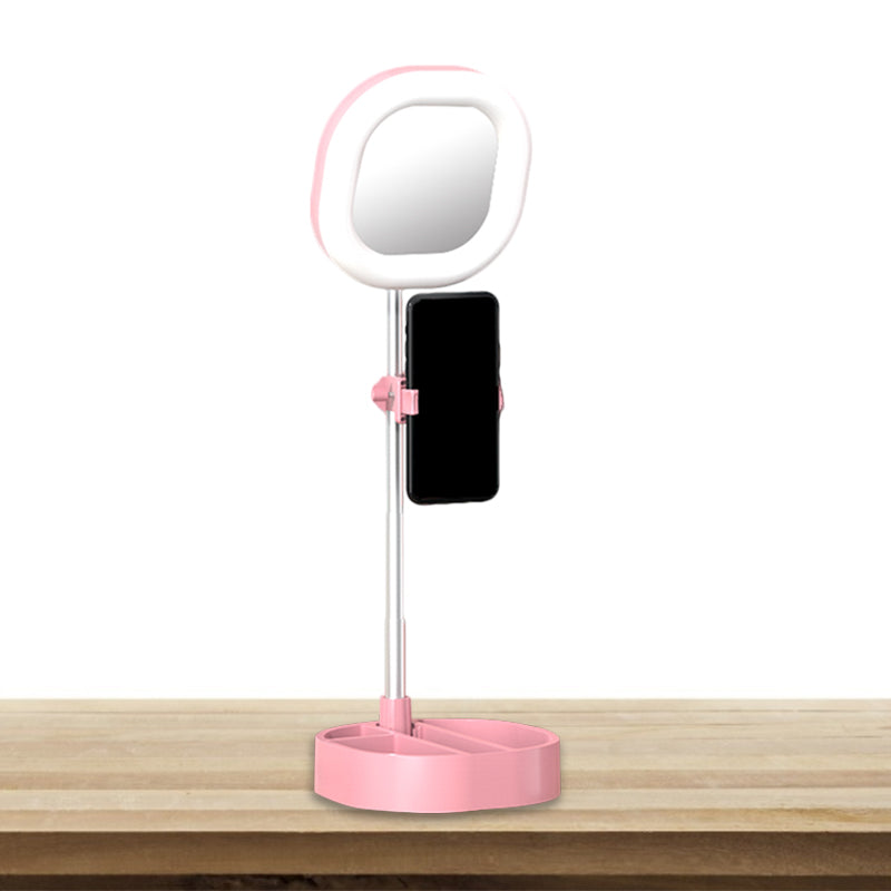 BowLift | Square LED Mirror Light Simple Style Metallic Black/Pink/Blue Finish Fill Light with USB Connection
