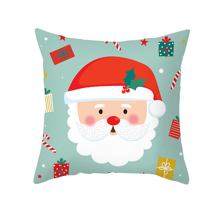 Festive Christmas Tree Typography Throw Pillow Cover