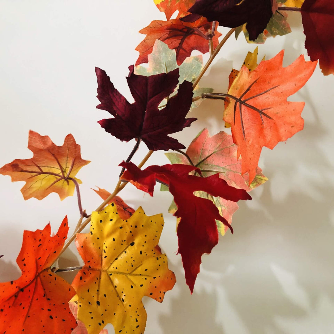 BowLift | Maple Leaf Rattan Party Window Patio Party Thanksgiving Harvest Festival Decoration String Lights