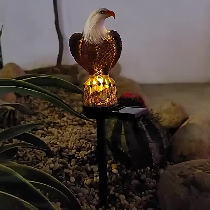 SolarGlow Eagle - Stylish Solar Lamp for Garden Lighting | Bowlift