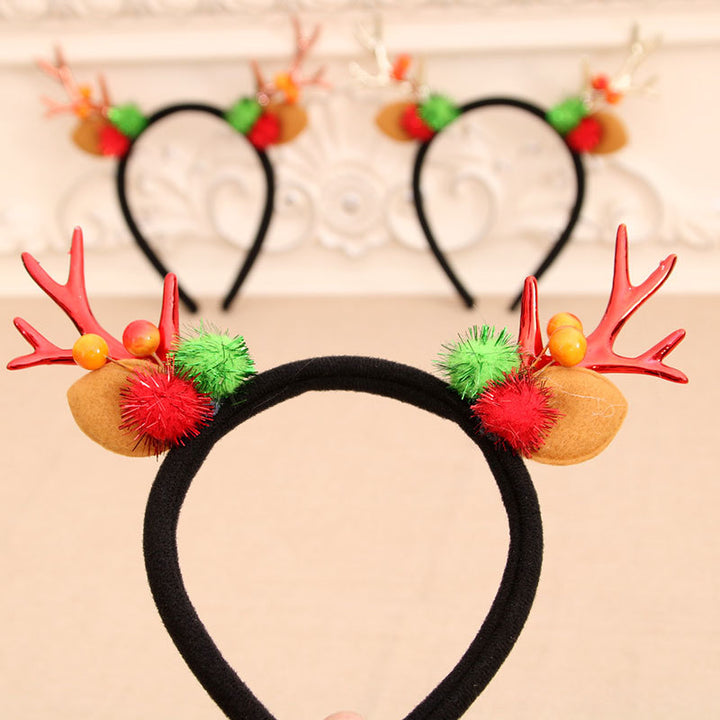 Festive Holiday Antler Headband Bowlift