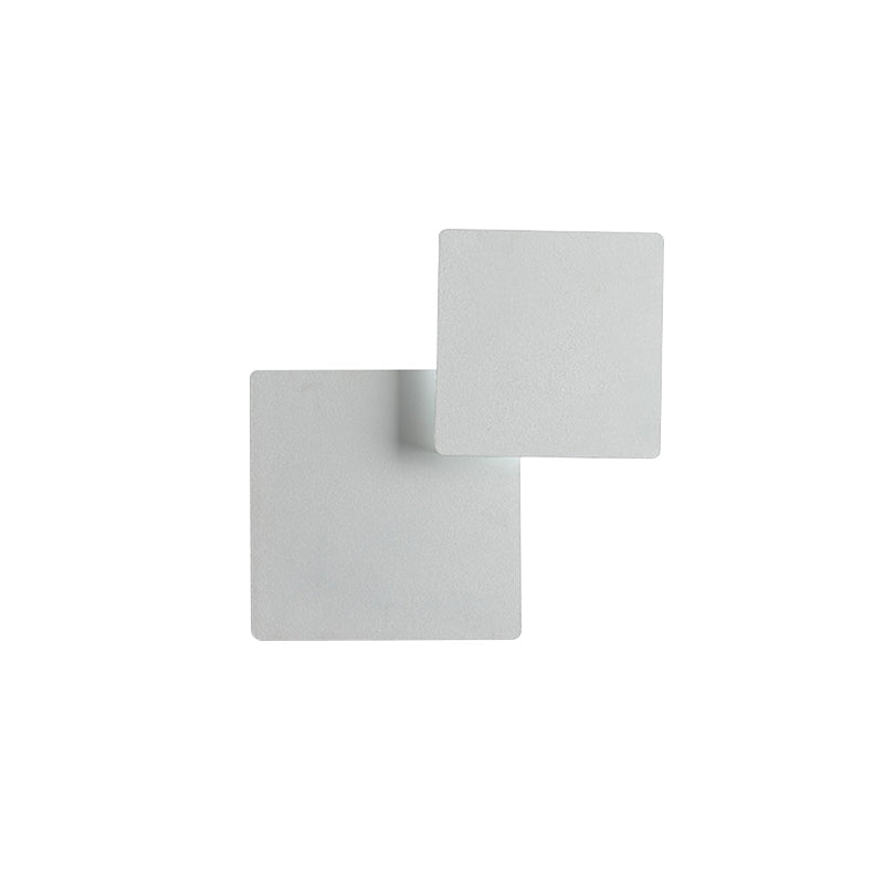 BowLift | Iron Movable Shadow Square Wall Lamp Minimalism Novelty Black/White LED Wall Light in Warm/White Light