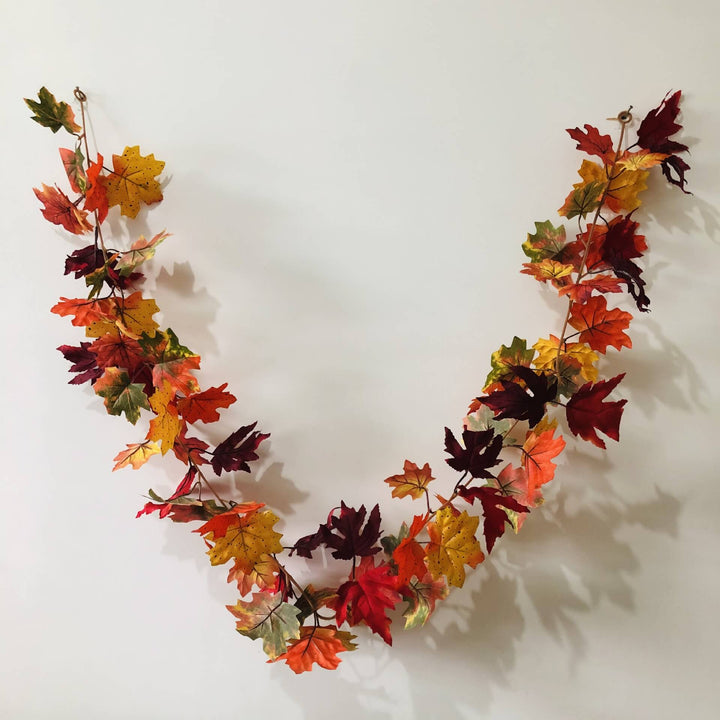 BowLift | Maple Leaf Rattan Party Window Patio Party Thanksgiving Harvest Festival Decoration String Lights