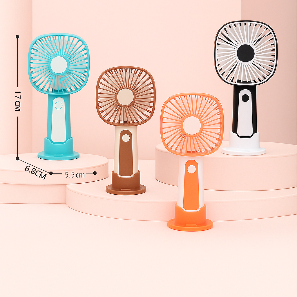 Mini Handheld Fan – 3-Speed USB Rechargeable | Bowlift