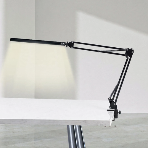 Folding LED Desk Lamp with Long Arm