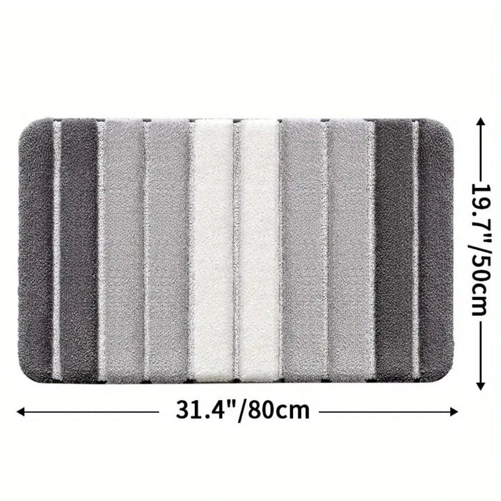 BowLift | Lumiere Striped Absorbent Bath Mat