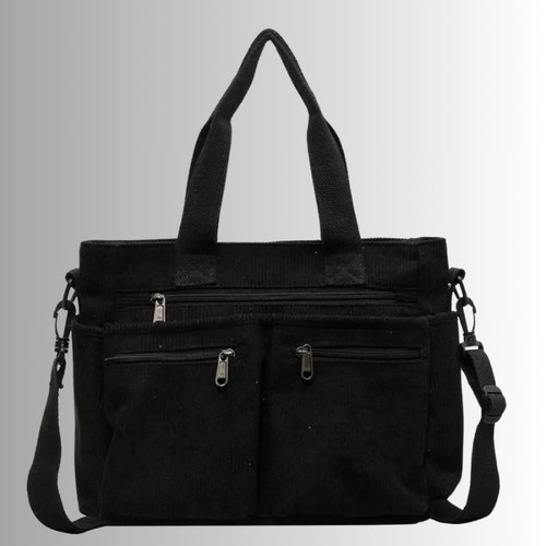 BowLift | Urban Cord Tote Stylish Corduroy Shoulder Bag – Spacious, Lightweight & Functional Everyday Tote