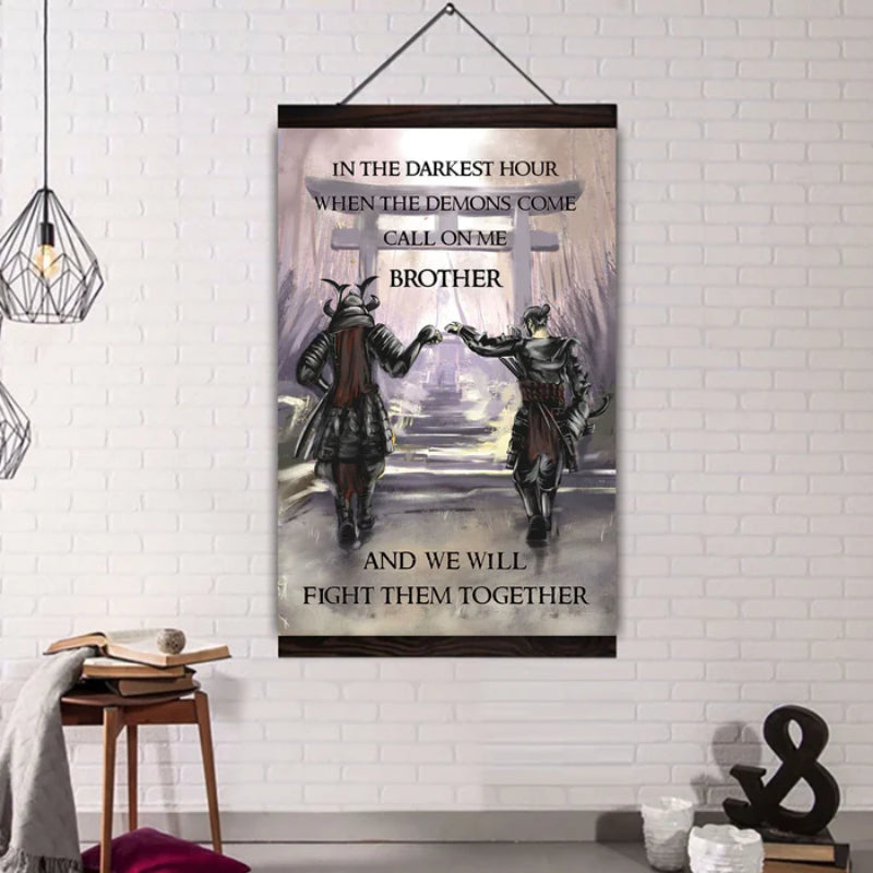 Brotherhood Strength Canvas Wall Art | Bowlift