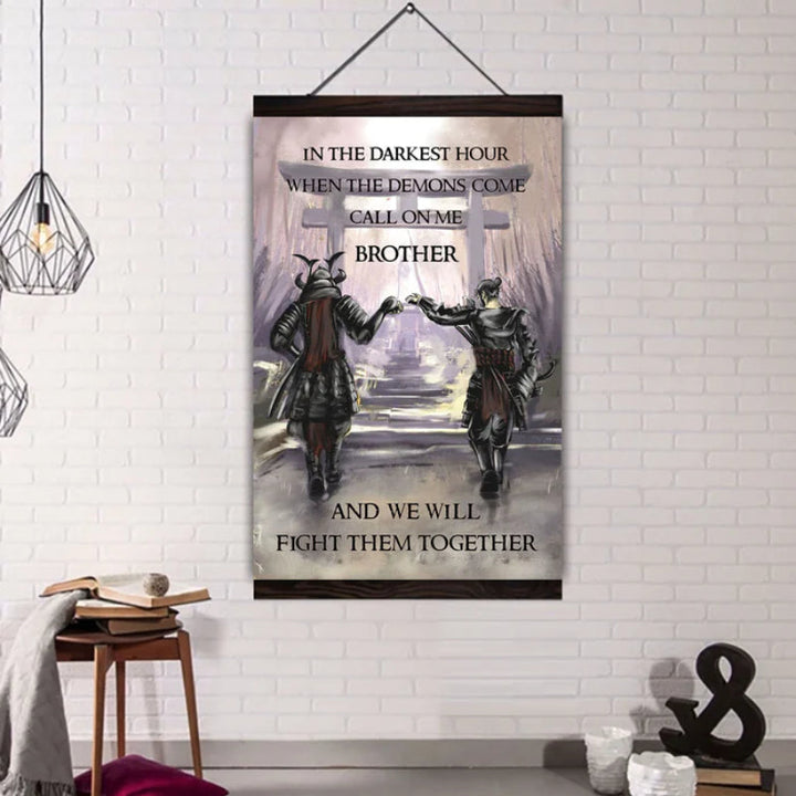 Brotherhood Strength Canvas Wall Art | Bowlift