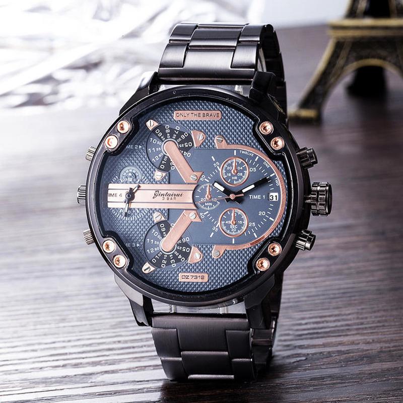 BowLift | Stainless Steel Chronograph Quartz Watch – Elegant Men’s Luxury Timepiece
