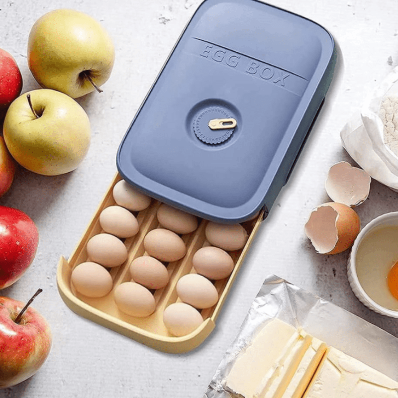 BowLift | Practical fridge drawer for 18-20 eggs with freshness indicator