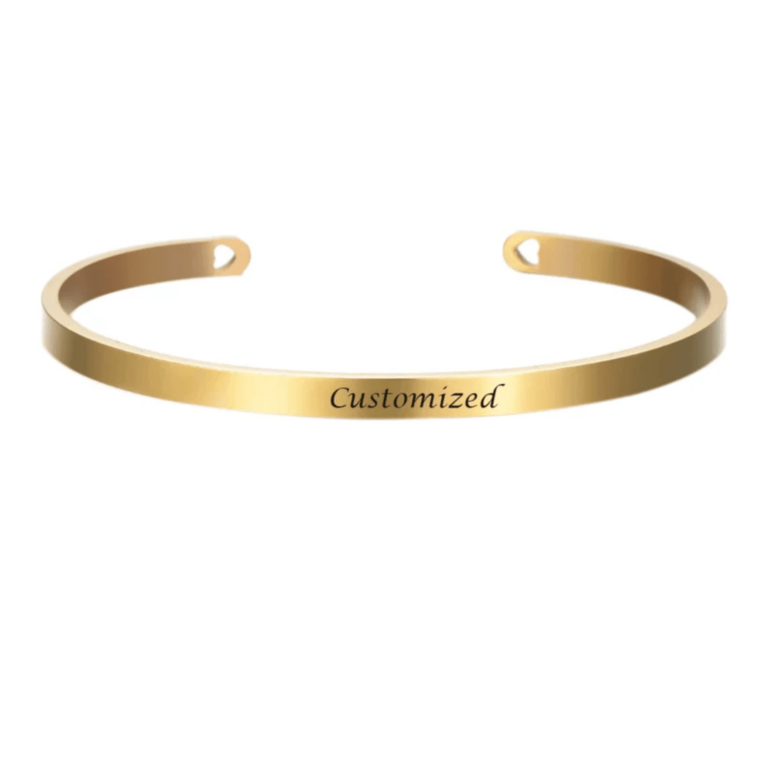 BowLift | Stainless Steel Bracelet with Engraving for Individual Elegance