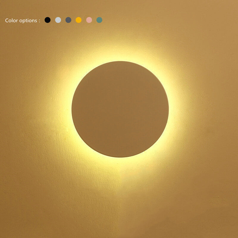 BowLift | GlowOrb Minimalistic Round LED Wall Light | Color Variety | Dimmable Light