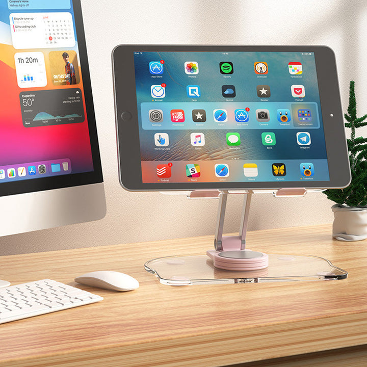 BowLift | Folding transparent acrylic tablet stand