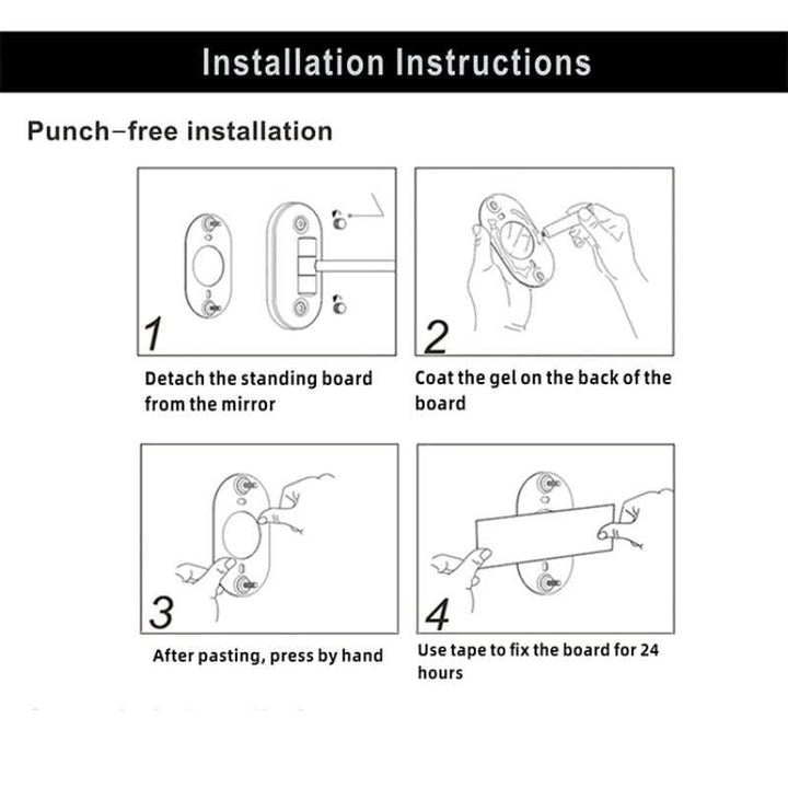 BowLift | LUXMIRROR – Deluxe Golden Makeup Mirror