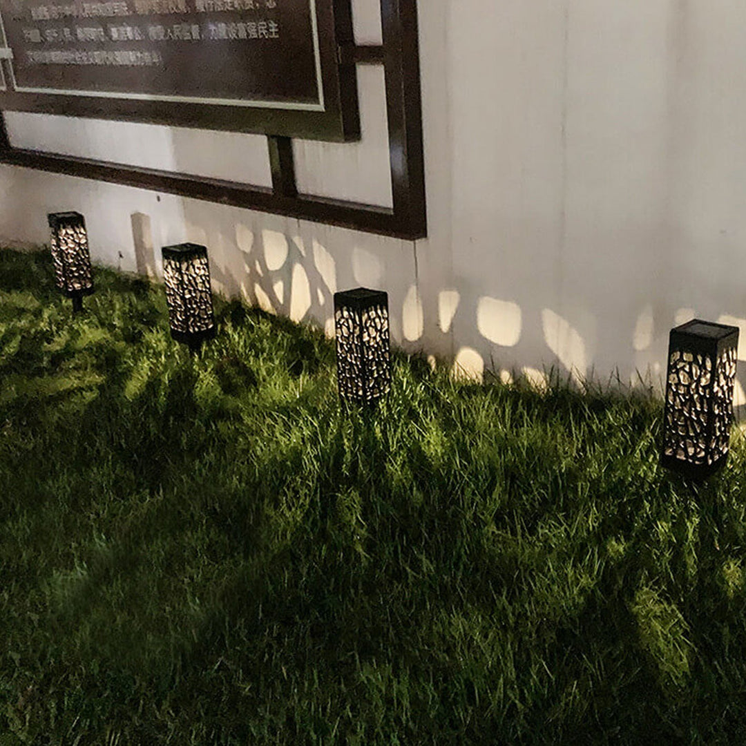 Creative Hollow Square Column LED Outdoor Lawn Ground Insert Landscape Light | Bowlift