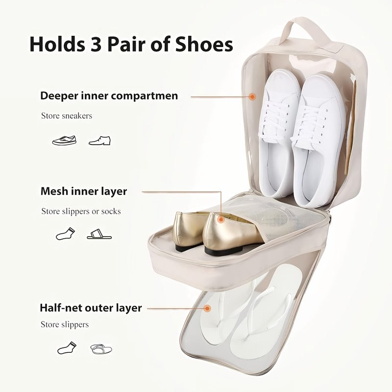 BowLift | Double Layer Travel Shoe Bag