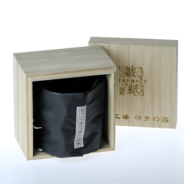 Whiskey glass in Edo Kiriko style – Handcut with unique crumple design | Bowlift