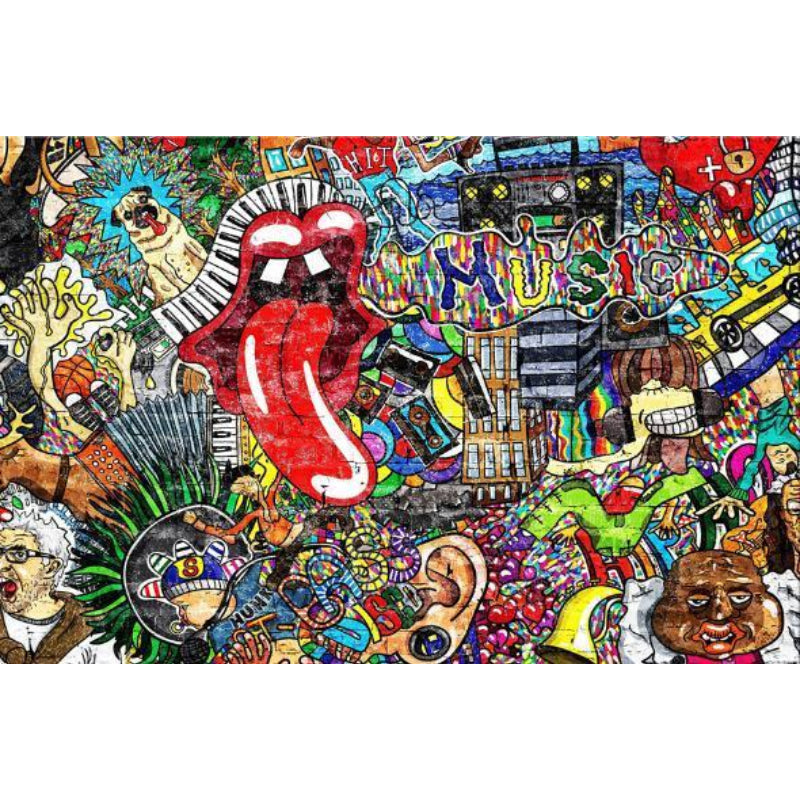 Pop Art Street Graffiti - Canvas Wall Art Painting | Bowlift