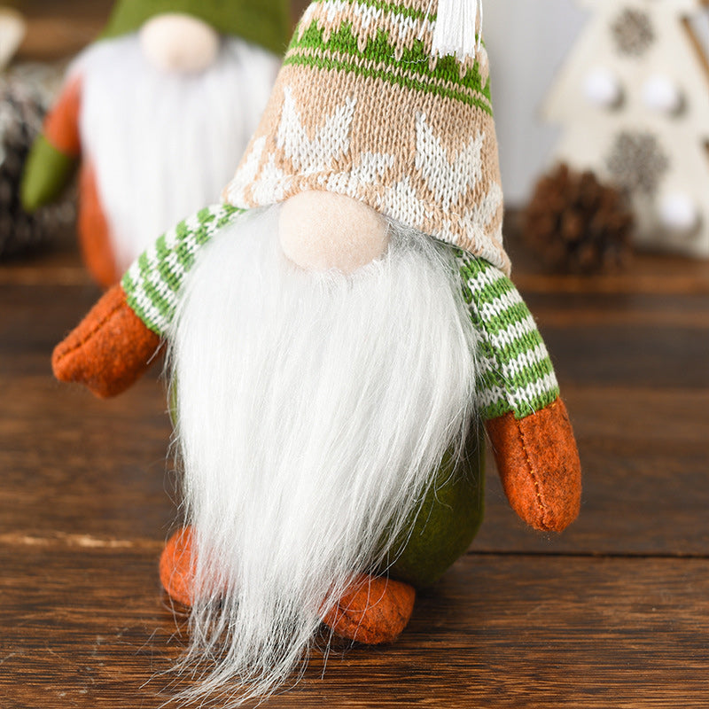 BowLift | Christmas Green Faceless Old Man Elf Figurine