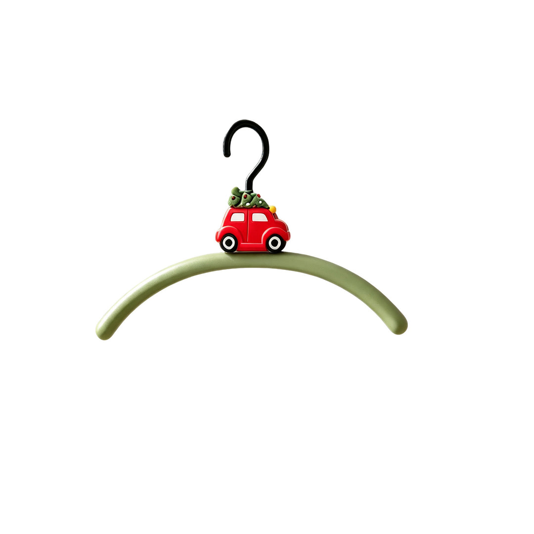 Plastic coat hanger with car design