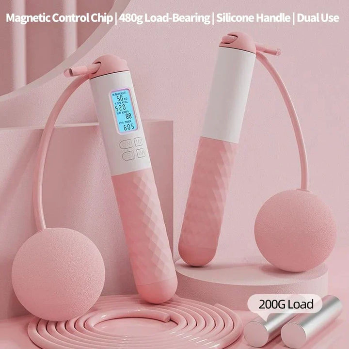 BowLift | Battery-operated skipping rope with counter and weight balls