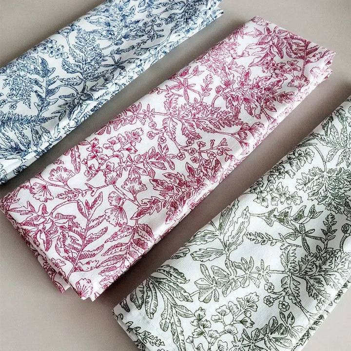 18" Cotton Flower Print Placemat Kitchen Table Dinner Napkin | Bowlift