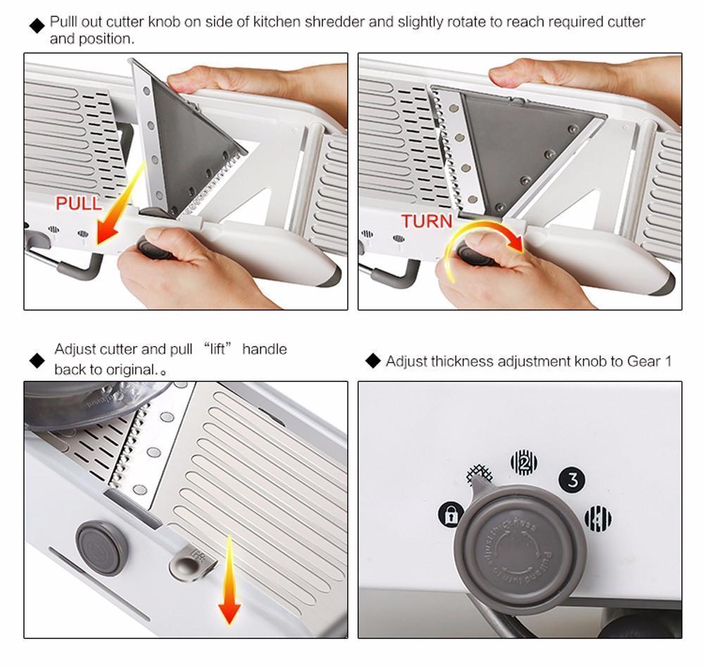 BowLift | 18-in-1 Mandolin Shredder Slicer