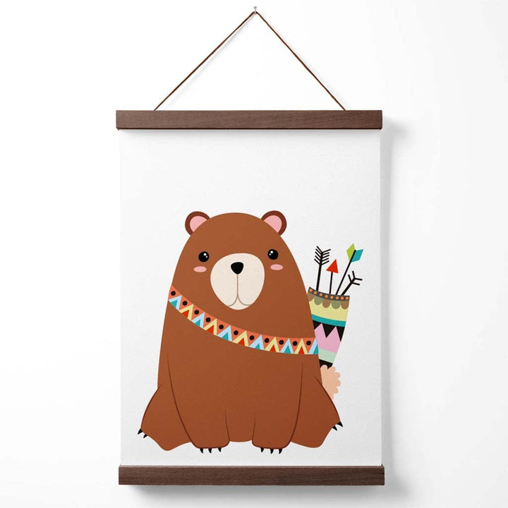Bears Tribal Animal Poster with Hanger | Bowlift