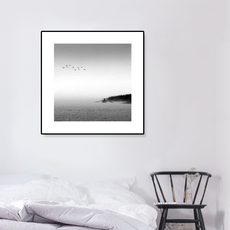 BowLift | Dark Photography Seascape Art Print Textured Contemporary Living Room Furniture Wall Decor