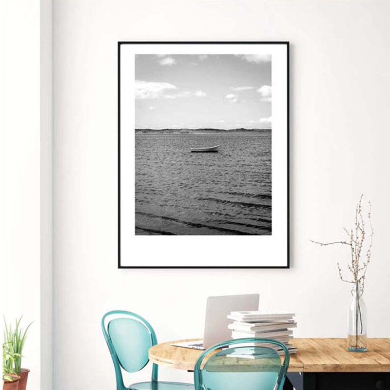 BowLift | Gray Tropical Canvas Wall Art Photography Landscape Print Wall Decor for the Dining Room