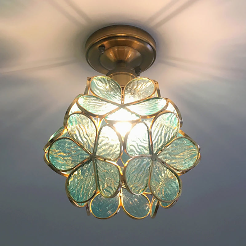 BowLift | FloralGlow Retro Ceiling Light - Retro Tiffany Ceiling Light for a Enchanting Interior
