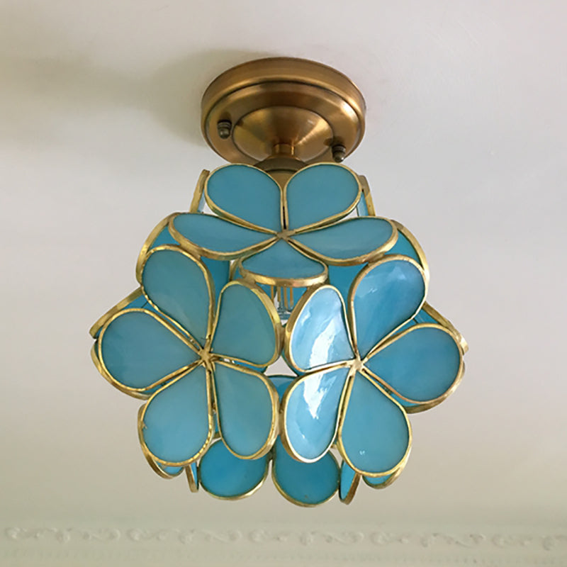 Retro Style PVC Ceiling Lamp – Flower Pattern for a Unique Look | Bowlift