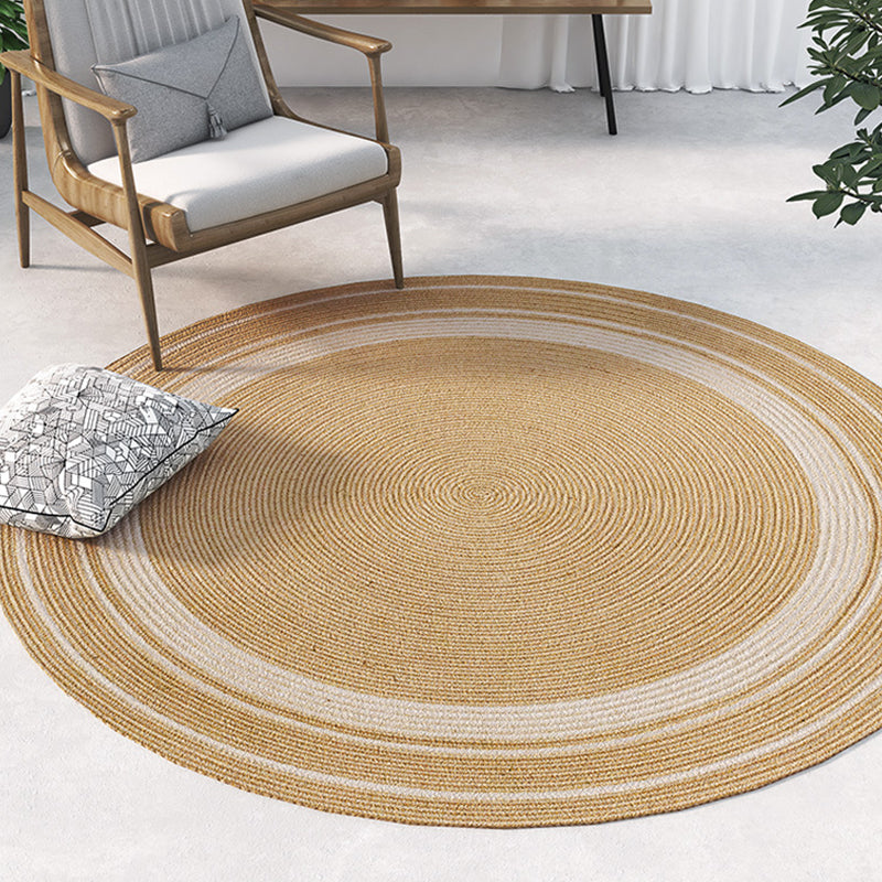 BowLift | Rustic Solid Color Rug Brown Sisal Carpet Non-Slip Back Washable Pet-Friendly Area Rug for Home