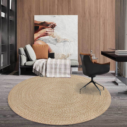 BowLift | Rustic Solid Area Rug Polypropylene Rug Non-Slip Back Washable Pet-Friendly Carpet for Home