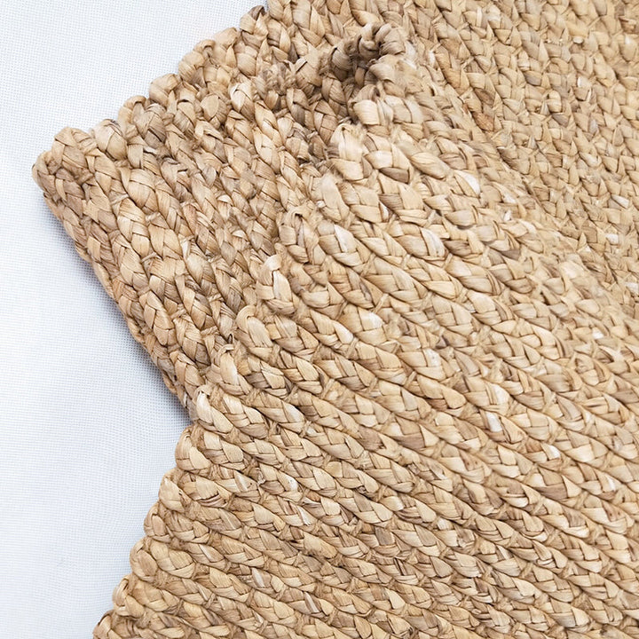 BowLift | Brown simple rug jute rural rug washable non-slip pet-friendly rug for the living room