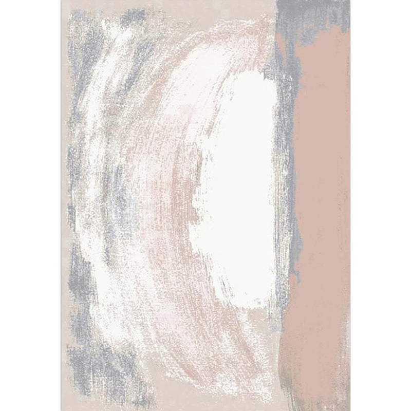 Simple Brushstroke Pattern Rug Modern Rug Polyester Washable Non-Slip Back Pet-Friendly Rug for the Living Room | Bowlift