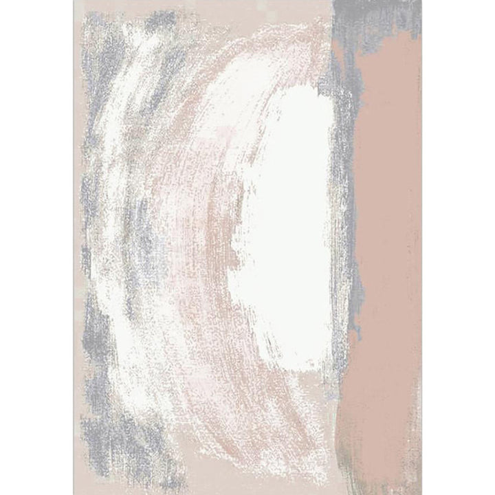 Simple Brushstroke Pattern Rug Modern Rug Polyester Washable Non-Slip Back Pet-Friendly Rug for the Living Room | Bowlift