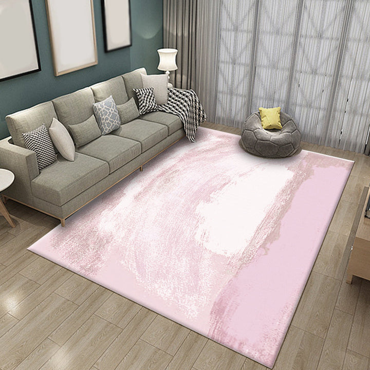 Simple Brushstroke Pattern Rug Modern Rug Polyester Washable Non-Slip Back Pet-Friendly Rug for the Living Room | Bowlift