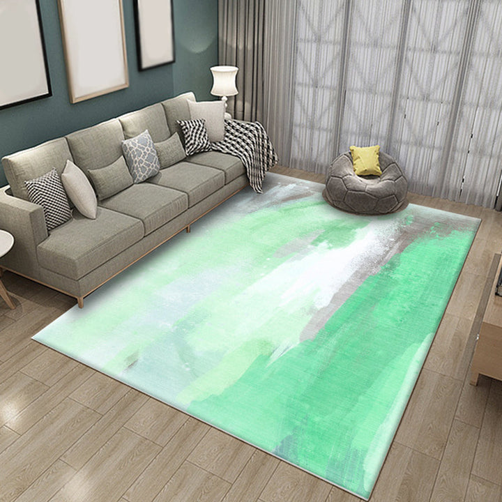 Funky Brush Stroke Pattern Rug Multicolor Modernism Rug Polyester Pet Friendly Washable Non-Slip Area Rug for the Bedroom | Bowlift